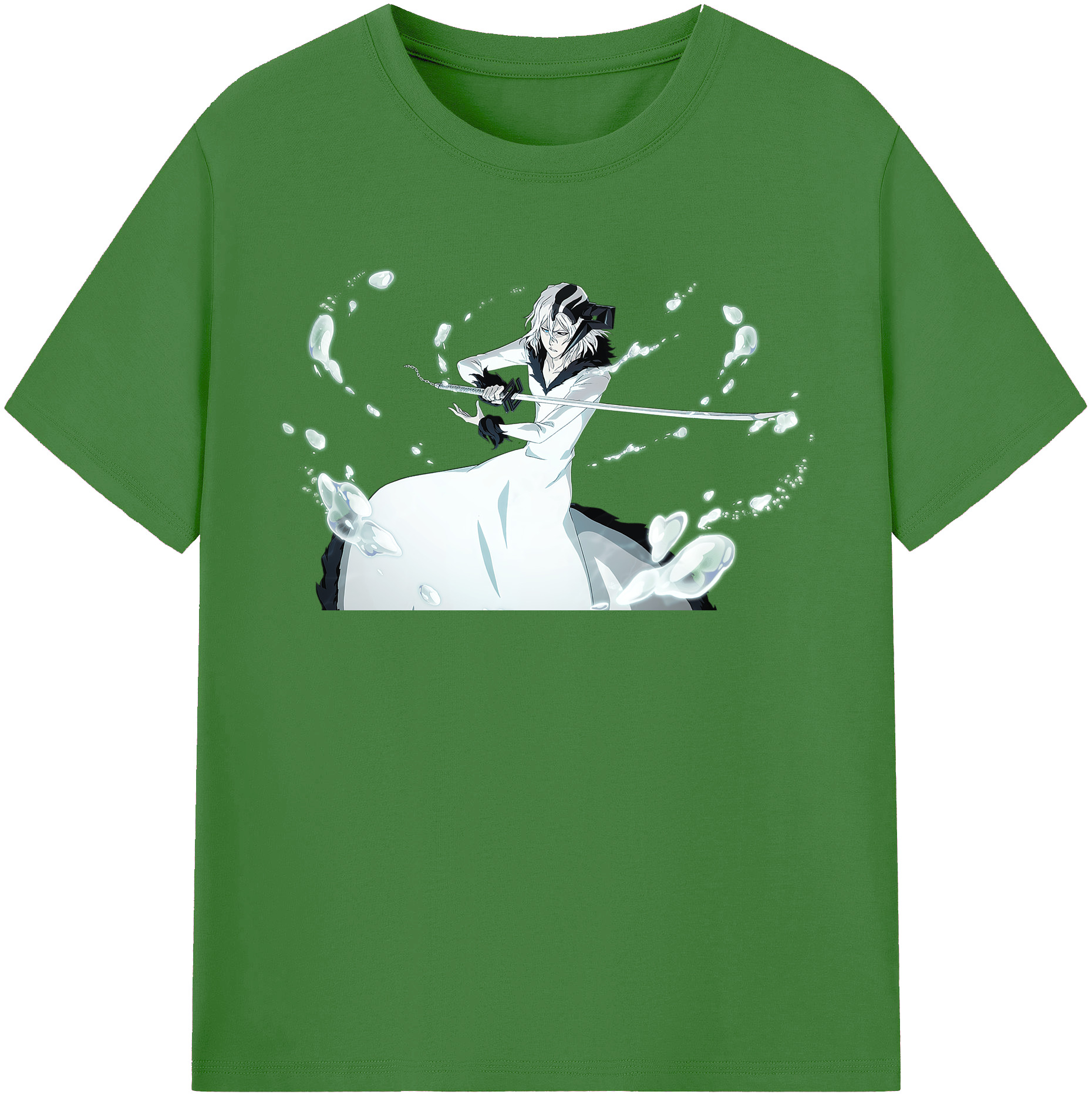 （画像用） ブリーチ 黒崎一護（くろさき いちご）BLEACH Kurosaki Ichigo レディースカジュアルプリントTシャツ（綿100％）